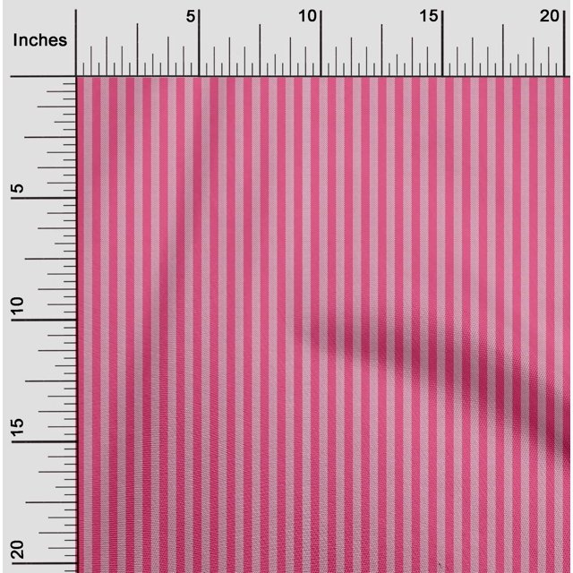oneOone Rayon Pink Fabric Stripes Craft Projects Decor Fabric Printed By The Yard 56 Inch Wide-6NI