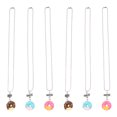 thumbnail image 1 of 6Pcs Delicate Friend Necklaces Decorative Best Friend Necklaces Plastic Donut Necklaces, 1 of 9