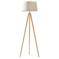 thumbnail image 2 of Brightech Emma Modern Home 60" Tall Standing LED Light Tripod Floor Lamp, Wood, 2 of 11