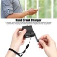 thumbnail image 4 of Chargeur Portatif à Manivelle d'Urgence avec Lampe de Poche LED, Chargeur de Téléphone Rechargeable, Chargeur USB à Main pour la Maison, la Randonnée en Plein Air et le Camping [Noir], 4 of 9