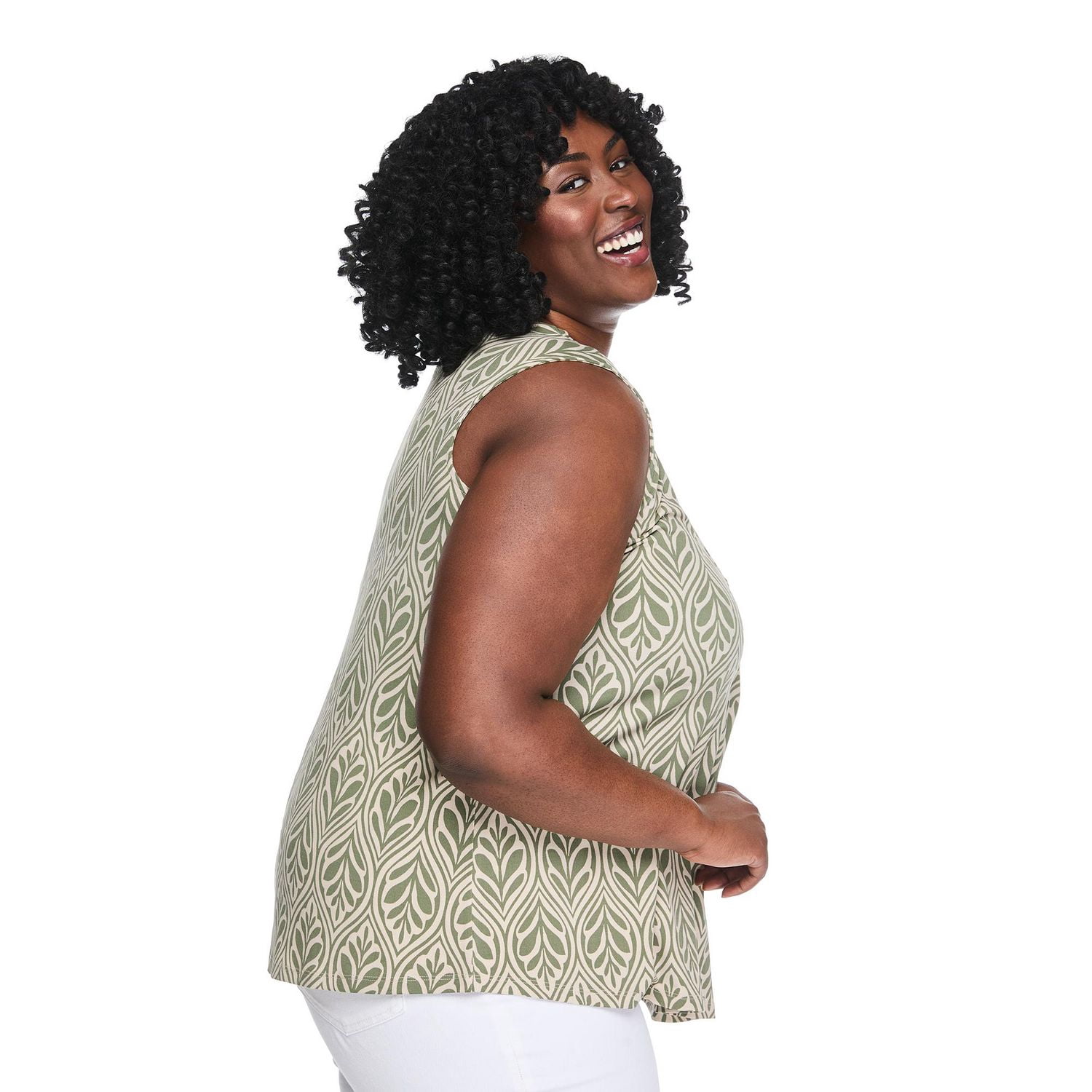 Haut plissé sans manches Lane Bryant Plus pour femmes