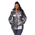 thumbnail image 1 of White Mark Women's Metallic Puffer Coat, 1 of 6