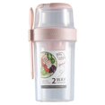 thumbnail image 1 of MesaSe Portable Food Storage Container Double Layer Design Food Grade Material for Salad Lunch Snacks Picnic Trip, 1 of 6