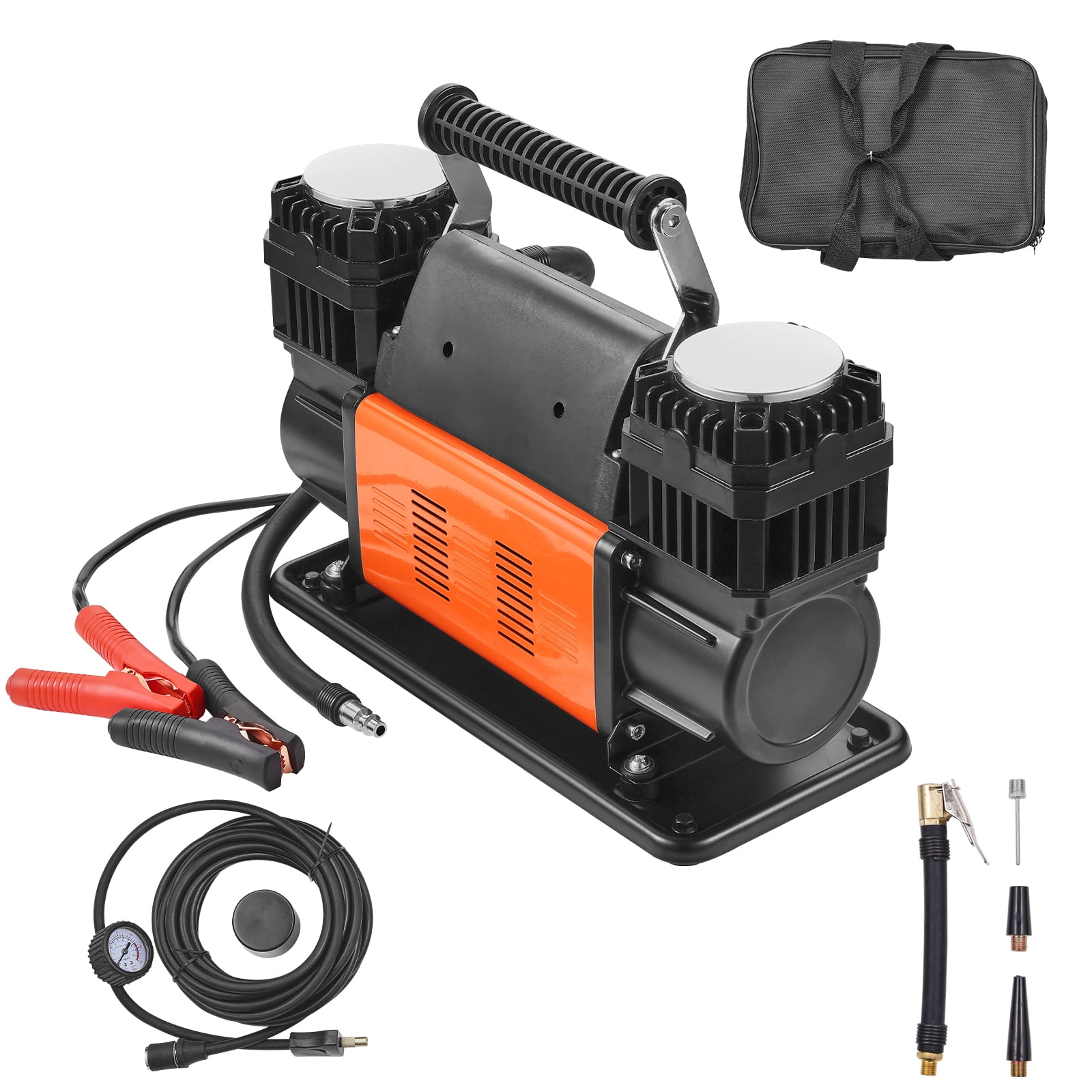 VEVOR 10.6CFM gonfleur de pneus portable compresseur d'air à double cylindre 12V 150PSI
