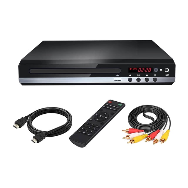 Lecteur DVD Sans Région UHD 1080P Lecteur CD Compact pour la Maison Lecteur de Disques DVD CD VCD, Facile à Installer