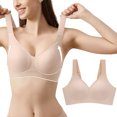 thumbnail image 2 of Soutien-gorge T-Shirt Col en V avec Armature Réglable Confortable pour Femmes, 2 of 6