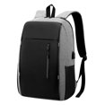 thumbnail image 1 of Eoozwa 15.6 Inch Men's Laptop Backpack USB Charging Business Computer Bag with Large Capacity, Water Resistant Nylon Fabric, Multi Compartment Casual Daypack for Work Travel, 1 of 1