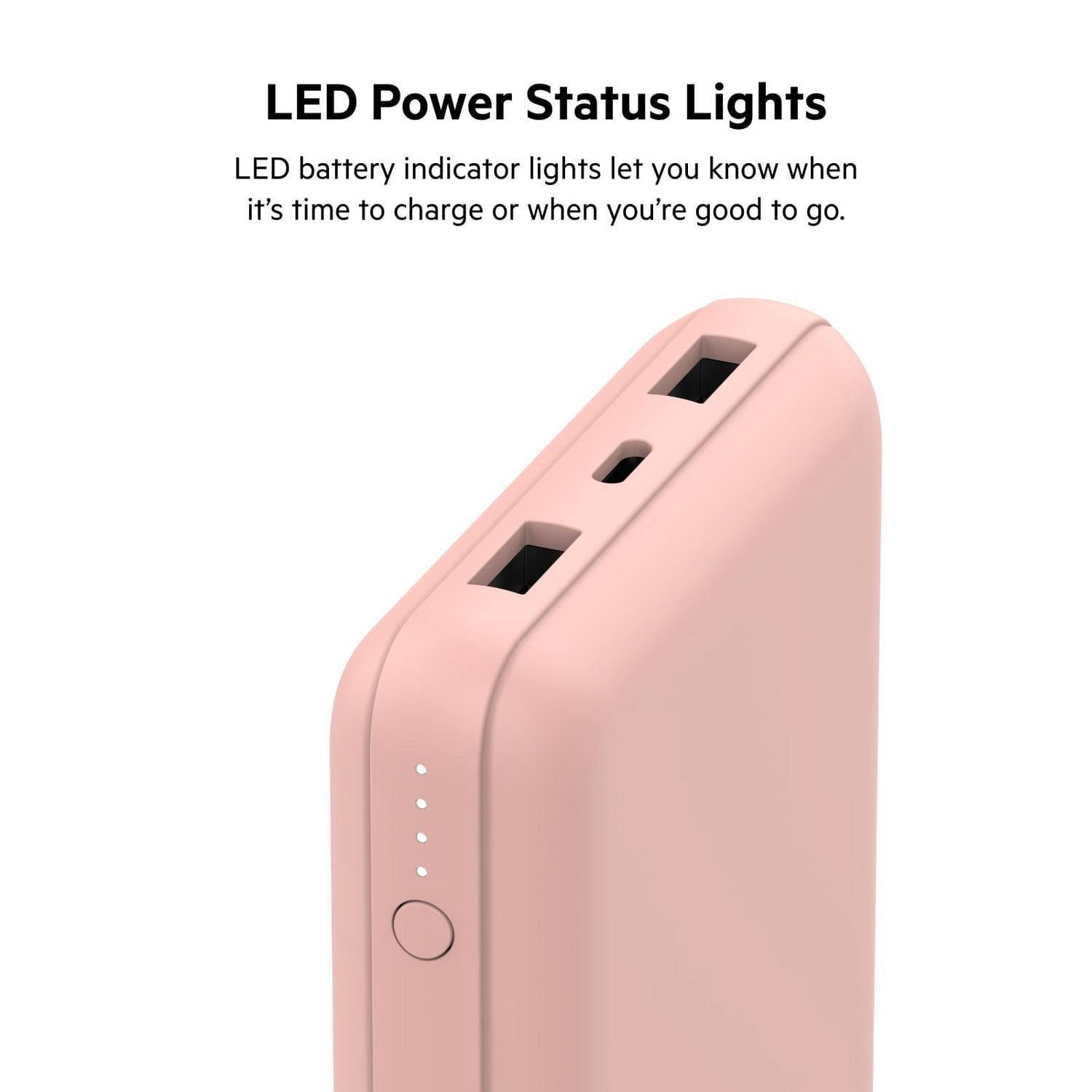 Belkin Chargeur portable USB-C, 20 000 mAh avec 1 port USB-C et 2 ports USB-A pour une charge jusqu’à 15W pour iPhone 14 Pro, 14 Pro Max, AirPods, iPad, Galaxy S23, S23+, Ultra - Noir
