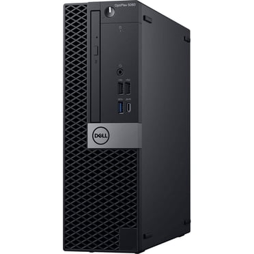 Dell Optiplex 5060 Ordinateur de Bureau / Hexa‐cœur Intel i7 (3,4) / 16 Go de RAM DDR4 / SSD 1 To à Semi‐conducteurs / Windows 11 Professionnel / PC pour la Maison Ou le Bureau, Noir (Remis à Neuf)