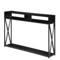 thumbnail image 1 of Convenience Concepts Tucson Deluxe Two-Tier Console Table in Black Wood Finish, 1 of 5