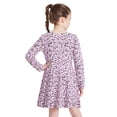 thumbnail image 2 of George Girls' Long-Sleeve Skater Dress, 2 of 5