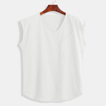 EOYWHK Junior Boy's Tank Tops Baggy Linen Pocket Sleeveless Vest Tank Tops Blouses Weekly Flyer