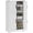 White Wood Grain, variant on HOMCOM Kitchen Pantry Cabinet Pantry Storage Cabinet with Barn Doors White