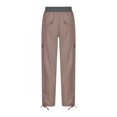 thumbnail image 4 of Jsaierl Womens Casual Loose Cargo Pants Elastic Waist Drawstring Plus Size Pants Comfy Adjustable Leg Opening Straight Leg Pants with Pockets, 4 of 6