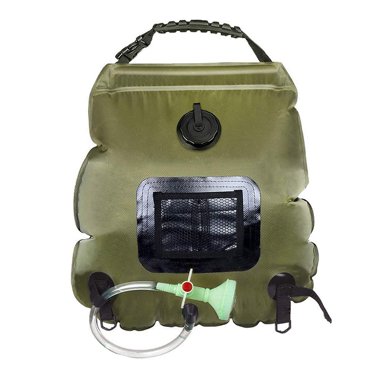 Labymos Portable Outdoor Solar Hot Shower Bag Shower Bag Camping Shower Bath Water Bag 20L Heating Camping Shower Bag