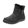 thumbnail image 2 of LSLJS Bottes d'Hiver pour Femmes, Bottes de Neige pour Femmes d'Extérieur à Bout Rond Chaussures à Enfiler Bottes Décontractées à Fermeture Éclair, 2 of 7