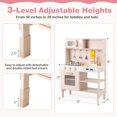 thumbnail image 3 of Gymax Height Adjustable Play Kitchen Wooden Kitchen Playset w/ Real Lights & Sounds, 3 of 10