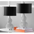 thumbnail image 1 of Safavieh Nicole Lampe de Table, Argent, Lot de 2, 1 of 9