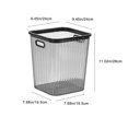 thumbnail image 3 of Chmadoxn Garbage Can, Trash Can Transparent Trash Can Household Modern Living Room Restroom Pressure Ring With Handle Sanitary Bin Plastic garbage bin, 3 of 8