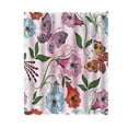thumbnail image 2 of Rideau de Douche Imperméable Imprimé Stéréoscopique Tropical Jungle Botanique Feuille Fleur Saison Polyester Rideau de Douche avec Crochets, 2 of 6