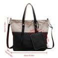 thumbnail image 3 of Sac Fourre-Tout Décontracté pour Femmes avec Fermeture Éclair, Sac à Bandoulière Rétro (Kaki), 3 of 10