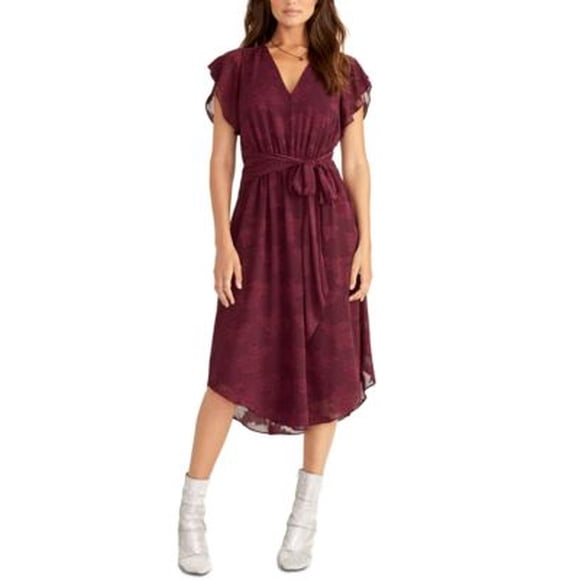 Rachel Rachel Roy Robe MIDI à Col en V à Imprimé Floral Sameria pour Femmes