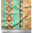 thumbnail image 1 of Soimoi Poly Georgette Fabric Aztec Geometric Printed Craft Fabric by The Yard 42 Inch Wide, 1 of 3