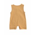 thumbnail image 3 of Xingqing Newborn Bébé Garçons Filles One Piece Romper Sans Manches Bodysuit Button Combinaison de Poche Été Short Vêtements, 3 of 6