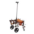 thumbnail image 3 of Pet Wheelchair, Prevent Slipping Portable Pet 4 Rounds Wheelchair Aluminum Alloy Hook  With Handles For Dogs CJC08 Coffee, 3 of 8