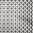thumbnail image 1 of oneOone Georgette Viscose Black Fabric Geometric Sewing Material Print Fabric By The Yard 42 Inch Wide, 1 of 4