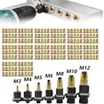 thumbnail image 1 of Rivet Nut Tool Kit, M3-M12 Metric Carbon Steel Mandrels and Rivet Nuts Set, Threaded Insert Kit for Automotive Metal Fabrication DIY Projects, 1 of 3