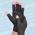 thumbnail image 1 of YAOBAMM Supportive Finger Thumb Gloves Arthritis Compression Fingerless Rehabilitation Wrist Support Wristband Therapy, 1 of 6