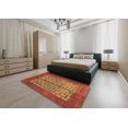 thumbnail image 4 of Ahgly Company Tapis d'Intérieur Rectangulaire Abstrait Orange Abstrait, 5' x 7', 4 of 6