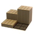 thumbnail image 1 of Garvee 27-Pack 12"x12" Interlocking Composite Deck Tiles for Patio, Balcony, Porch, Poolside, Teak, 1 of 8