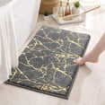 thumbnail image 2 of Iumwxz Bathroom Mat Rug S Absorbent Non-Slip Foam Machine Washable Soft Velvet Bath Mats Easier To Dry for Bathroom Floor Floor Mat Bathroom Rug Gray Polyester, 2 of 9