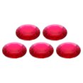 thumbnail image 1 of Unique Bargains Acrylic Flat Back Rhinestones 5 Pcs 2 Inch Round Artificial Gemstone Craft Bead Jewelry Making Peach Red, 1 of 6