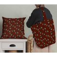 thumbnail image 5 of Soimoi Red polyester Crepe Fabric Floral & Be You Text Print Sewing Fabric BTY 42 Inch Wide, 5 of 5