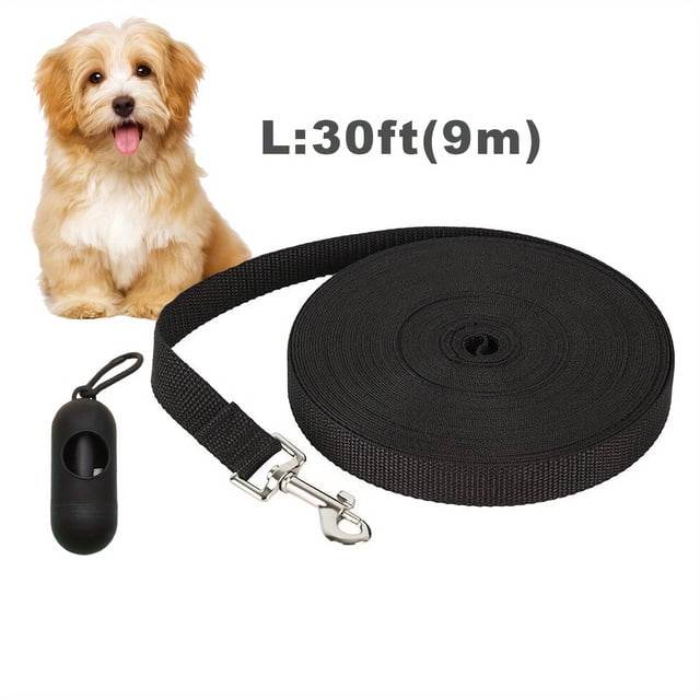 CNKOO 2 Pieces Of Dog Leash Portable Dog Poo Bag 15ft/20ft/30ft Outdoor Dog Leash Outdoor Dog Training Leash Tracking Leash Extended Dog Training Leash Dog Free Play