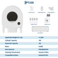 thumbnail image 4 of BeesClover elf-Cleaning Cat Litter Box,Automatic Kitty Litter Box 68L Extra Large Smart Robot Pet Toilet with WiFi App Control and Advanced Odor Elimination for Multiple Cats, 4 of 9