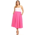 thumbnail image 3 of White Mark Jupe Midi Évasée Tasmin pour Femmes, 3 of 5