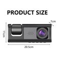 thumbnail image 3 of 3 Channel Dash Cam Front and Rear Inside, 1080P FHD Three Channels Dash Camera for Cars with Super IR Night Vision, WDR, G-Sensor, Loop Recording, Parking Monitor, 3 of 6