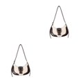 thumbnail image 3 of Ruiboury Convenient And Practical Ladies Underarm Bags For Busy Women Large Capacity brown 2Set, 3 of 6