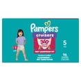 thumbnail image 1 of Pampers Diapers - Cruisers 360° - Size 5, up to 100% Leakproof Fit, Designed for Active Babies, Pull On Diaper, EZ Off Tabs Designed for Easy Changes, 1 of 21