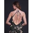 thumbnail image 2 of Bimba Robe Décontractée Oiseau Longue Dos Nu à Col Licou pour Femme Robe de Plage Imprimée - Xxx-Grand, 2 of 6