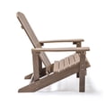 thumbnail image 2 of Tanfly Polycarbonate Adirondack Chair for Indoor/Outdoor Use - Brown, 2 of 4