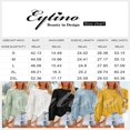 thumbnail image 2 of Womens Bell Sleeve Blouse Crewneck Lace Tops Floral Textured Babydoll Shirts, 2 of 7