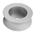 thumbnail image 1 of 73mm Round Edge Grinding Wheel, Concave Abrasive Wheel Disc, Vacuum Dry Wet Grooved  Grinding Wheel for Stone Ceramic Glass, 1 of 7