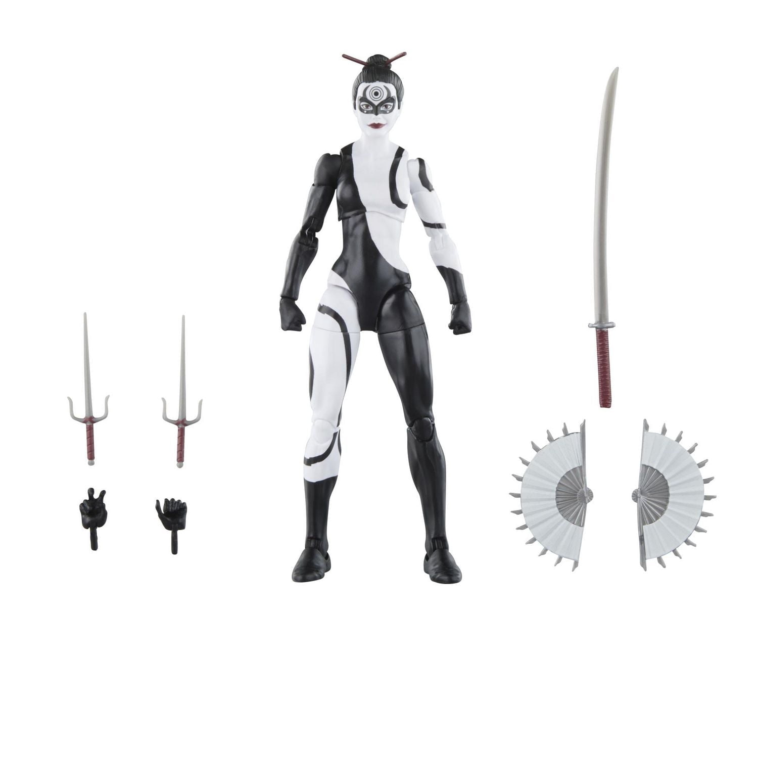 Hasbro Marvel Legends Series Marvel Knights, figurine Marvel's Lady Bullseye de 15 cm, bande dessinée à collectionner