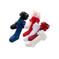thumbnail image 2 of FOCUSNORM Chaussettes Hautes en Coton Tricoté pour Bébés Filles avec Nœud, 2 of 10