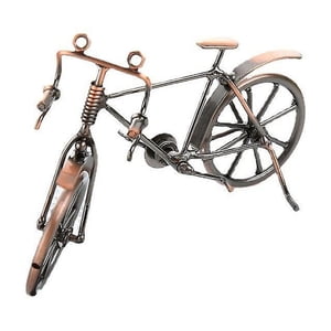 1pc Iron Bicycle Model, Vintage Art Bicycle Home Office Decoration Metal Crafts Home Cute Bicycle Figurine
